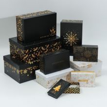 Коробка подарочная новогодняя "Золотой"