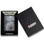 Zippo Ship Shark 48120 — Black Matte Lighter with Nautical Emblem