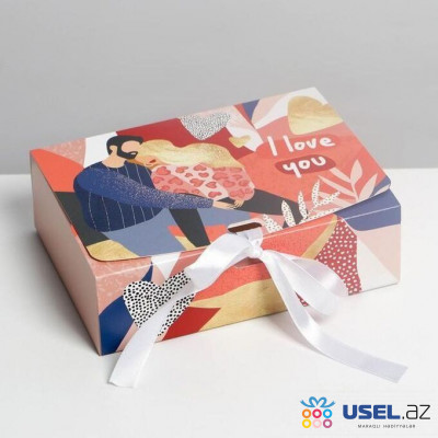 Folding gift box "I love you"