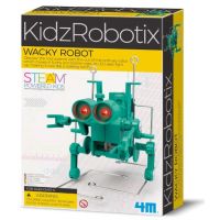 4M KidzRobotix Wacky Robot — LED gözlü yeriyən STEM robotu
