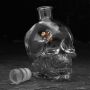 Glass Skull Decanter with Decorative Bullet Inside, 400 ml Glass Skull Decanter with Decorative Bullet Inside, 400 ml