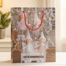 Yeni il hədiyyə çantası "Qnomlar" 32x26 sm