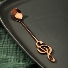 Ложка десертная Нота 15.5 см бронзовая