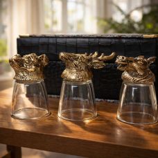 Heyvan fiqurlu rümka dəsti (Qaban • Maral • At), 3 nəfərlik, 30 ml