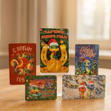 Yeni il maqnitı “Yeni ilin mübarək!”, ilan, ilin simvolu, 6×9 sm