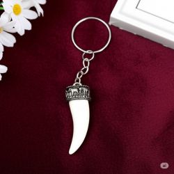 Keychain "Fang" white