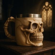 "Skull" Mug 304 stainless steel + resin