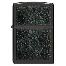 Zippo Black Polish Pattern Design alışqan
