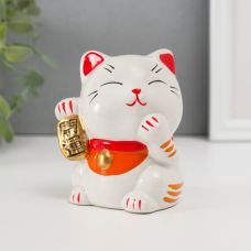 Копилка японский котик  Манэки-нэко - иероглиф удача