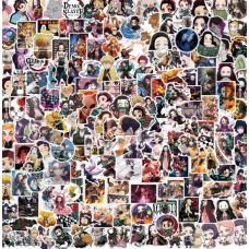 Виниловые стикеры аниме Demon Slayer (1 лист)