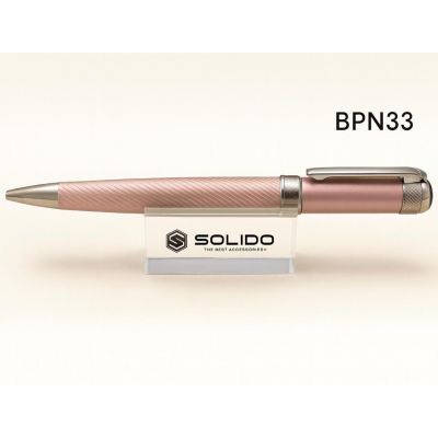 Solido BPN33 çəhrayı metal korpuslu qələm