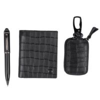 Подарочный набор Solido: портмоне, ключница и ручка, чёрный