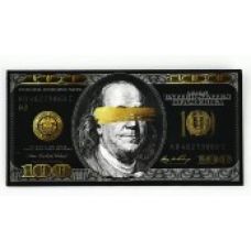 Конверт для денег «Black Gold Dollar» 16.5×8 см