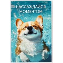 Postcard "Corgi - Enjoy the Moment", 12x18 cm