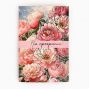 Postcard "You are beautiful - Peonies", embossed, 12x18 cm