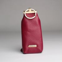 Solido açarlıq kisəsi, 11×6 sm, bordo rəng, təbii dəri