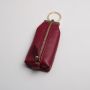 Solido açarlıq kisəsi, 11×6 sm, bordo rəng, təbii dəri