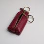 Solido açarlıq kisəsi, 11×6 sm, bordo rəng, təbii dəri