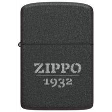 Zippo 1941 Replica Black Crackle 1932 Logo alışqanı
