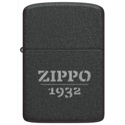 Zippo 1941 Replica Black Crackle 1932 Logo alışqanı