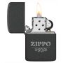 Zippo 1941 Replica Black Crackle 1932 Logo alışqanı
