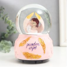 “Şirin mələk” musiqili qar kürəsi, 15.5×10.5×10.5 sm, işıqsız