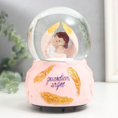 Снежный шар «Милый ангел», музыкальный, 15.5×10.5×10.5 см, без подсветки Снежный шар «Милый ангел», музыкальный, 15.5×10.5×10.5 см, без подсветки