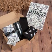 Подарочный набор для мужчин Dollar Style с пледом и термостаканом