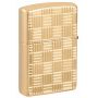 Zippo Armor® High Polish Brass Deep Carve Basketweave Lighter