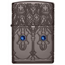 Zippo Armor® Black Ice® Gothic Window Design Lighter