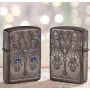 Zippo Armor® Black Ice® Gothic Window Design Lighter