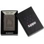 Zippo Armor High Polish Black Deep Carve Flame Pattern alışqanı