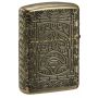 Zippo Armor Antique Brass Tiki MultiCut alışqan