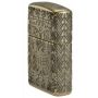 Zippo Armor Antique Brass Tiki MultiCut alışqan