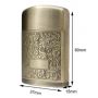 Vintage Refillable Gasoline Lighter with Engraved Ornament Vintage Refillable Gasoline Lighter with Engraved Ornament