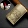 Vintage Refillable Gasoline Lighter with Engraved Ornament Vintage Refillable Gasoline Lighter with Engraved Ornament