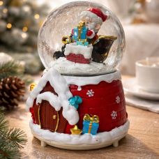 Snow globe “Santa’s House”, 12.5×8.5 cm