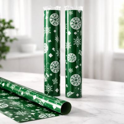 Green Balloons Glossy Wrapping Paper, 70 x 100 cm