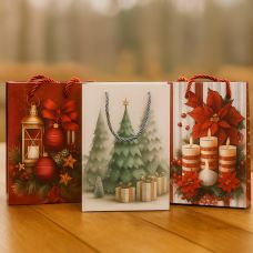 New Year's gift bag Size 24x18x8.5 cm