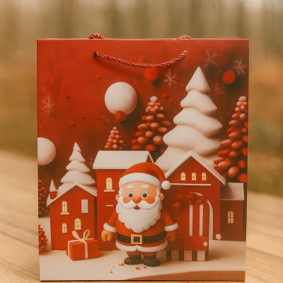 Пакет подарочный новогодний Размер - 55х40х15 см Пакет подарочный новогодний Размер - 55х40х15 см