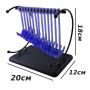 Kinetic Wave Pendulum Desk Toy Anti-Stress 20×18×12 cm Blue