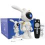 Astronaut Bunny Galaxy Star Projector Night Light with Remote
