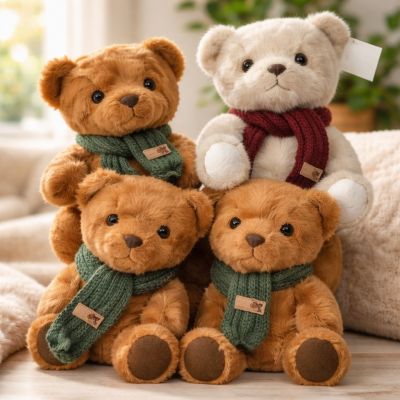 Мягкая игрушка «Мишка в шарфе», 23 см