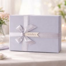 Wishes lentli göy qutu - 24 x 16 x 6.5 sm