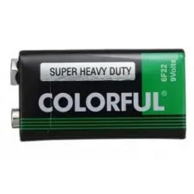 Colorful 9V krona batareyası Super Heavy Duty