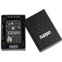 Zippo Design Black Matte Lighter with 360° Laser Engraving