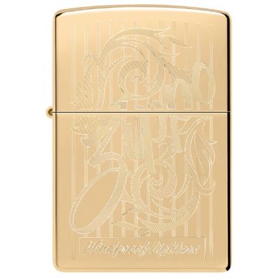 Зажигалка Zippo Swirling Filigree Design High Polish Brass Зажигалка Zippo Swirling Filigree Design High Polish Brass