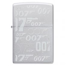 Zippo James Bond™ 007 alışqanı — satin xrom, ikonik dizayn