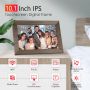 Canupdog WiFi rəqəmsal foto çərçivə 10.1 düym, IPS sensor ekran, 16 GB yaddaş
