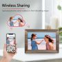 Canupdog WiFi rəqəmsal foto çərçivə 10.1 düym, IPS sensor ekran, 16 GB yaddaş